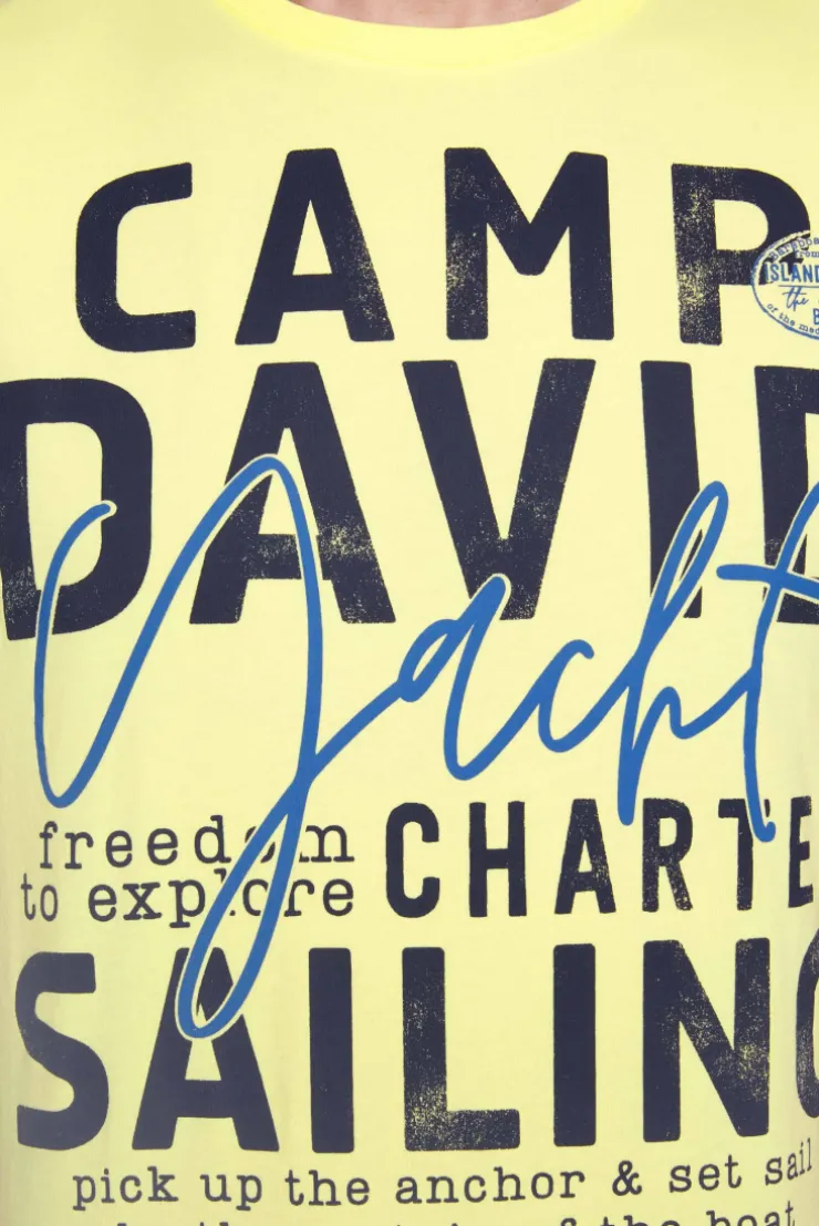 CAMP DAVID & SOCCX T-Shirt Rundhals mit Yacht Print | S sunlight Shop