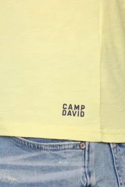 CAMP DAVID & SOCCX T-Shirt V-Neck mit Brusttasche sun Sale
