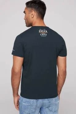 CAMP DAVID & SOCCX V-Shirt mit Flockprint blue navy bluenavy Hot