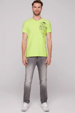 CAMP DAVID & SOCCX V-Shirt mit Rubber Artworks poison ivy poisonivy Store