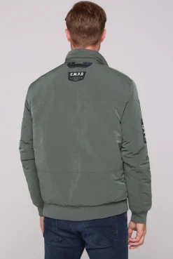 CAMP DAVID & SOCCX Wattierter Fliegerblouson mit Patches khale green khalegreen Best Sale