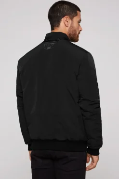 CAMP DAVID & SOCCX Wattierter Fliegerblouson mit Patches black New