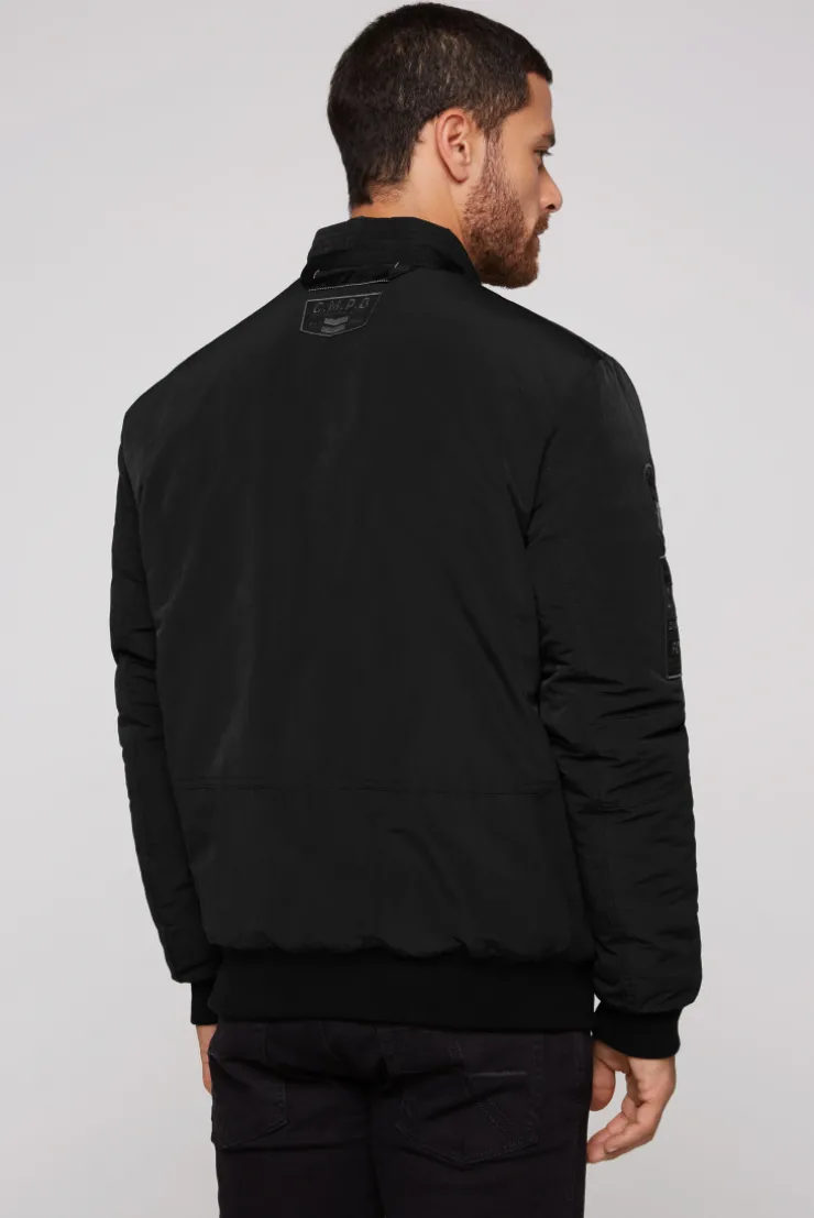 CAMP DAVID & SOCCX Wattierter Fliegerblouson mit Patches black New