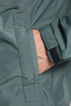 CAMP DAVID & SOCCX Windbreaker-Jacke mit Kapuze und Rückenprint teal Clearance