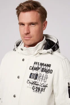 CAMP DAVID & SOCCX Winterblouson mit abtrennbarer Kapuze und Artworks kitt Online