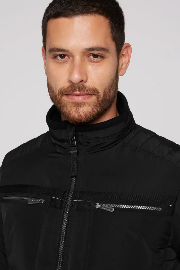 CAMP DAVID & SOCCX Winterjacke im Biker-Design black Sale