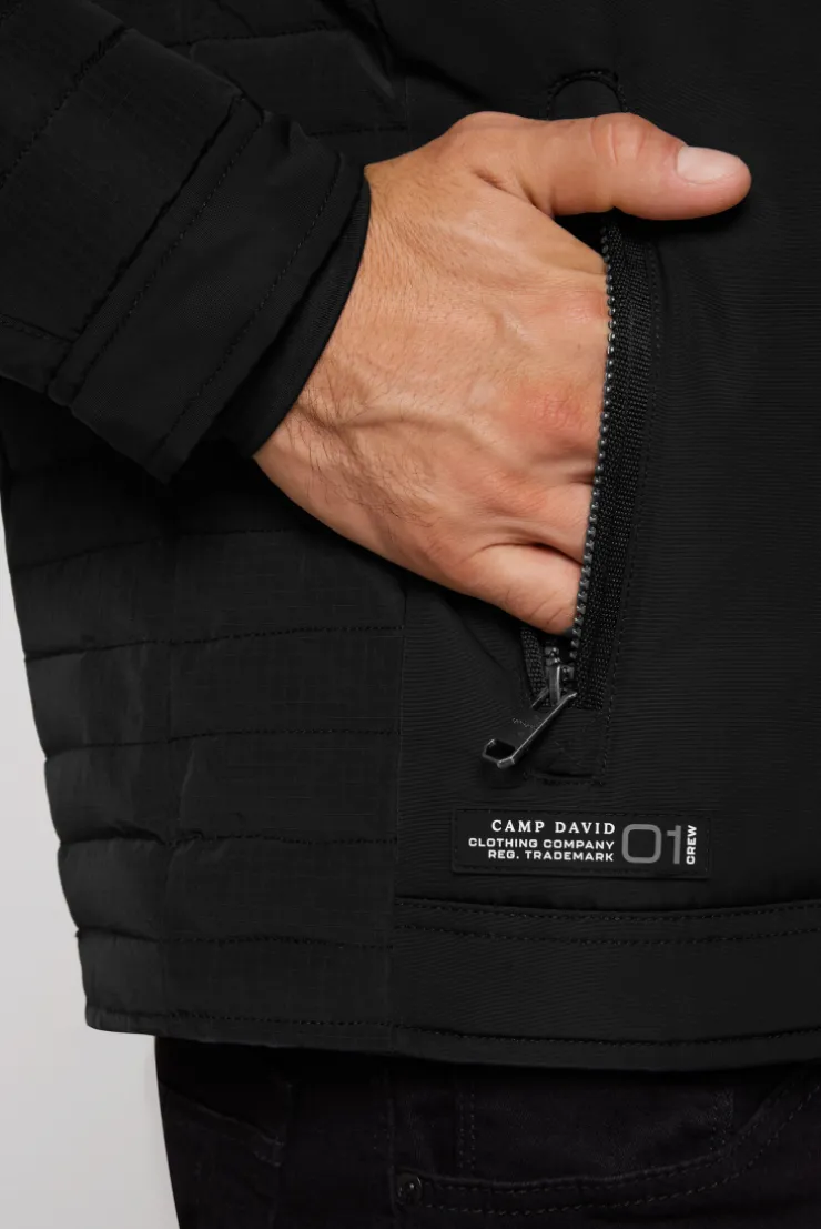 CAMP DAVID & SOCCX Winterjacke im Biker-Design black Sale