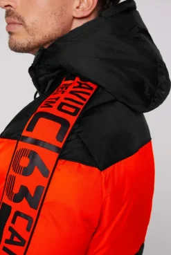 CAMP DAVID & SOCCX Winterjacke mit Colour-Blocking und Logo-Design black Fashion