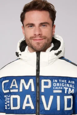 CAMP DAVID & SOCCX Winterjacke mit Colour-Blocking und Logo-Design kitt Clearance