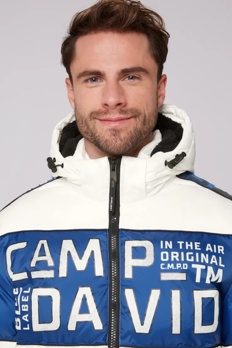 CAMP DAVID & SOCCX Winterjacke mit Colour-Blocking und Logo-Design kitt Clearance