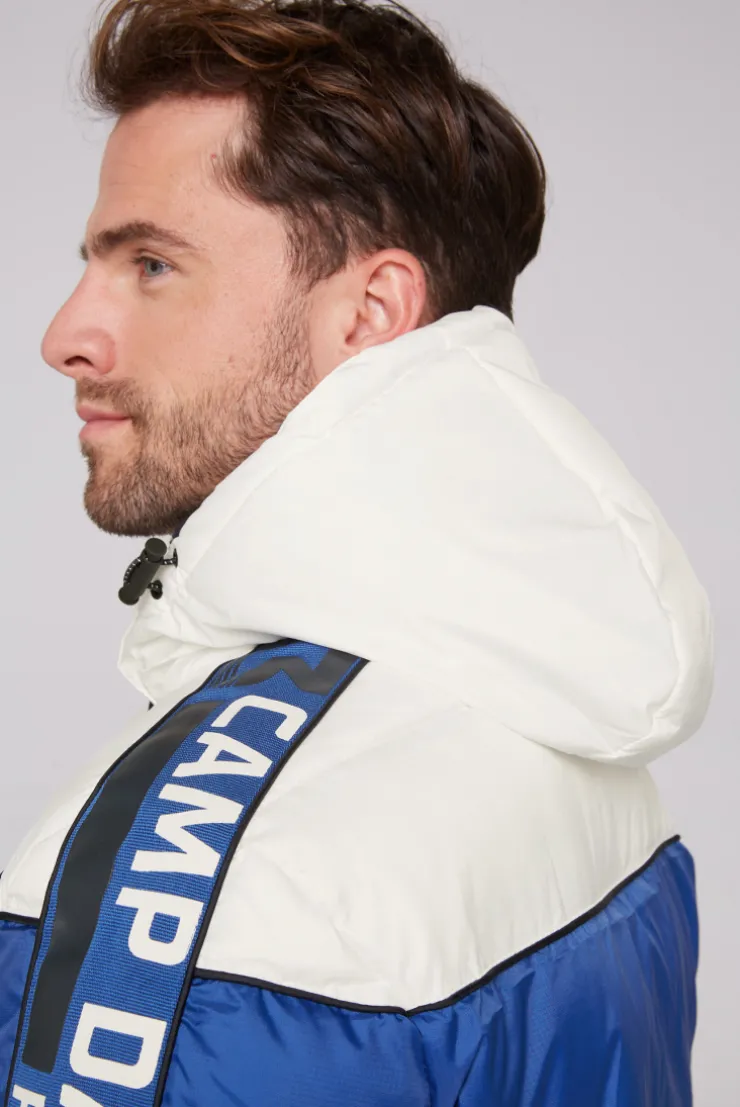 CAMP DAVID & SOCCX Winterjacke mit Colour-Blocking und Logo-Design kitt Clearance