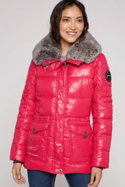 CAMP DAVID & SOCCX Winterjacke mit hohem Kragen und Steppmuster red glow redglow Sale